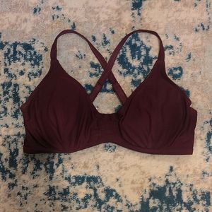 Athleta 36D/DD Plum Bikini Top